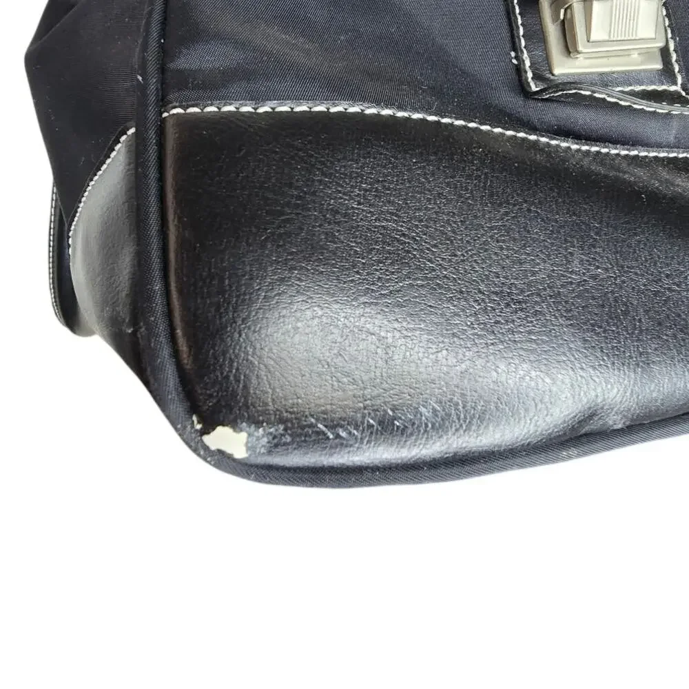 Vintage 90s Estee Lauder Men Black Travel Duffel Bag Weekender GWP